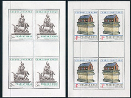 CZECHOSLOVAKIA 1982 Prague Castle Set Of 2 Values In Sheetlets MNH / **.    Michel 2675-76 - Unused Stamps