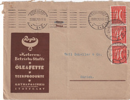ALLEMAGNE  1921 LETTRE DE STUTTGART - Storia Postale