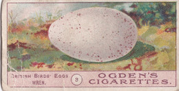 Birds Eggs 1908  - Ogdens  Cigarette Card - Original - Antique - 3 Wren - Ogden's