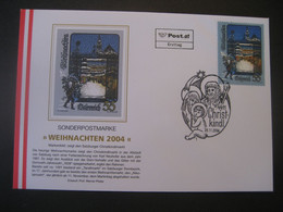 Österreich- Christkindl 26.11.2004 FDC Schmuckkuvert Mit Weihnachtsmarke Und Sonderstempel - Lettres & Documents