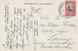 Saint Marin Carte Postale Pour La Tchécoslovaqie 1933 - Lettres & Documents