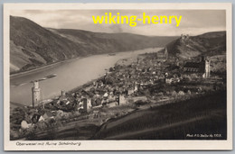 Oberwesel - S/w Mit Ruine Schönburg 1 - Oberwesel