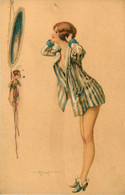 A. PENOT * CPA Illustrateur Art Nouveau A. Penot * Nu Curiosa érotisme * N°6 Série 28 " Le Cabinet De Toilette " - Sonstige & Ohne Zuordnung