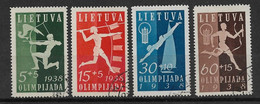 LITUANIE N°362/365 Oblitéré - TTB Parfait - Used Stamps