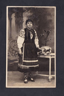 Carte Photo Portrait Agnela Cendrowska En Costume Traditionnel Pologne Poland Communauté Polonaise Toul   (48568) - Personnages