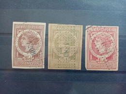 FRANCE . 1881 . DIMENSION N°43.44 Et 47  Oblitérés . Côte YT Timbres FISCAUX 2022 : 62,20 € - Stamps