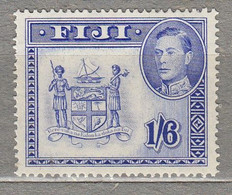 FIJI 1950 KGVI 1/6 Coat Of Arms Perf. 14 MNH(**) Mi 105 #31447 - Fidji (...-1970)