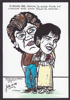 Delcampe - CPM Monaco Monte Carlo La Famille Princière Caroline Non Circulé Tirage Limité Signé Par Jihel En 9 Ex. Numérotés RARE - Monte-Carlo