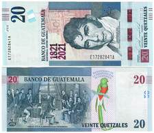 Guatemala 20 Quetzales 2021 UNC Commemorative 1821-2021 - Guatemala