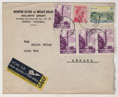 TURKEY,TURKEI,TURQUIE ,ISTANBUL  TO ANKARA 1963 COVER - Covers & Documents