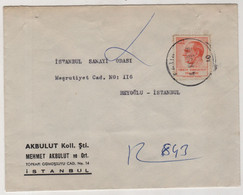 TURKEY,TURKEI,TURQUIE ,FATIH   TO  BEYOGLU  1969 COVER - Brieven En Documenten