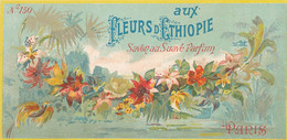 ETIQUETTE  SAVON AUX FLEURS D'ETHIOPIE           PARIS - Etichette