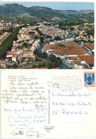 QUILLAN VUE GENERALE AERIENNE L'AUDE ET L'USINE FORMICA FLAMME POSTALE 1968 - Autres & Non Classés