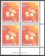 Canada 1975. Scott #B8 (Block) (MNH) Montreal Olympic Games, Boxing - Usati