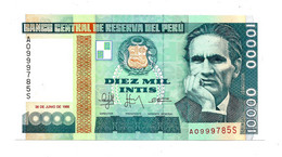 1988 // PERU // DIEZ MIL INTIS // SPL / AU - Pérou