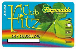 Fitzgeralds Casino, Tunica, MS, U.S.A. Used Slot Or Player's Card, # Fitz-4 - Casinokarten