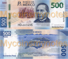 MEXICO 500 Pesos, 2020, PNew, , Not Yet In Catalog, Hernández & Rabiela, UNC - Mexico