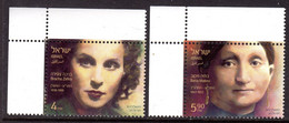 ISRAEL - 2012 PIONEERING WOMEN SET (2V) FINE MNH ** SG 2143-3144 - Unused Stamps (without Tabs)