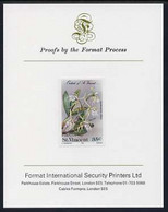 St Vincent 1985 Orchids 35c Imperf Proof Format International Proof Card - St.Vincent (1979-...)