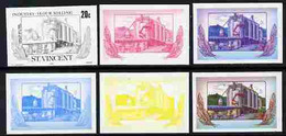 St Vincent 1985 Flour Milling 20c The Set Of 6 Imperf Progressive Proofs Comprising The 4 Individual Colours Plus 2 And - St.Vincent (1979-...)