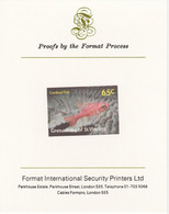 St Vincent - Grenadines 1987 Marine Life 65c Cardinal Fish Imperf Format International Proof Card, As SG 544 - St.Vincent (1979-...)