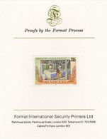 St Vincent 1985 Flour Milling 30c Roller Mills As SG 929, Imperf Proof Format International Proof Card - St.Vincent (1979-...)