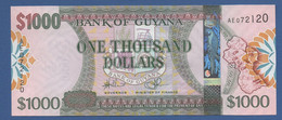 GUYANA - P.38b – 1.000 Dollars ND (2011-2019) UNC Serie AE072120 Printer: Giesecke & Devrient, Germany - Guyana