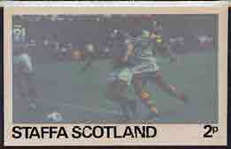 Staffa - Football Original Composite Artwork For 2p Value Comprising Coloured Photograph Board 6€" X 4", Inscription & V - Local Issues