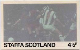 Staffa - Football Original Composite Artwork For 4.5p Value Comprising Coloured Photograph Board 6€" X 4", Inscription & - Local Issues