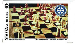 Staffa 1980 Chess Pieces (75th Anniversary Of Rotary International) - Original Composite Artwork For 10p Value Comprisin - Local Issues