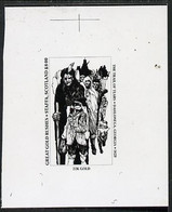 Staffa 1981 Great Gold Rushes £8 The Trail Of Tears (vertical) - B&W Bromide Proof Of Yssued Design As Rosen SF 1010 - Local Issues