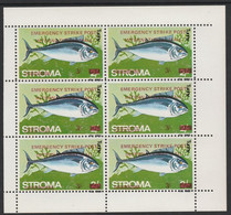 Stroma 1971 Fish 3s On 2s (Tunny) Overprinted 'Emergency Strike Post' For Use On The British Mainland U/m In Complete Pe - Local Issues