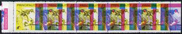 Thomond 1960 Humming Birds 6d (Diamond-shaped) Strip Of 5 Showing Red And Blue Misplaced By A Massive 21mm, A Spectacula - Local Issues