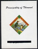 Thomond 1963 Humming Birds 6d (Diamond-shaped) Deluxe Sheet With 'In Memorium - J F Kennedy' Overprint Inverted U/m - Local Issues