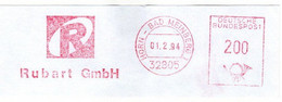 EMA RED METER - RUBART GMBH - DEUTSCHLAND 1994 - EMA 15 - Máquinas Franqueo (EMA)