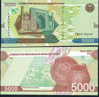 UZBEKISTAN NLP 5000  Som  2021 #CB UNC. - Oezbekistan