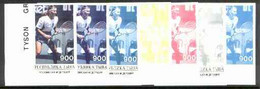 Touva 1995 World Champions (Steffi Graf) The Set Of 7 Imperf Progressive Proofs Comprising The 4 Basic Colours Plus 2, 3 - Tuva