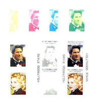 Touva 1995 Hollywood Stars #3 M/sheet 2 Values (Richard Geer & Madonna) The Set Of 7 Imperf Progressive Proofs Comprisin - Touva