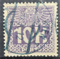 AUSTRIA 1911 - Canceled - ANK 46 - Portomarke 10k - Blaustempel - Portomarken