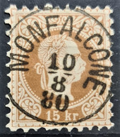 AUSTRIA 1867 - MONFALCONE Cancel - ANK 39 I C - Usati
