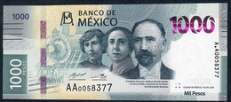MEXICO NLP 1000 Pesos 10.6.2019 Issued 2020 #AA00——        UNC. - Mexique