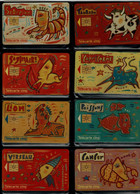 FRANCE 1994 PHONECARD ZODIAC SET OF 12 CARDS USED VF!! - Zodiaco