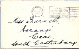 (3 A 18) New Zealand Postmark On Cover (1 Cover) No Stamps - House Of Representatives In Wellington - 1934 - Storia Postale