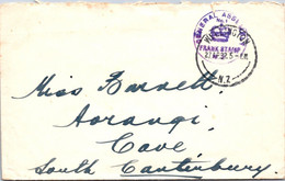 (3 A 18) New Zealand Postmark On Cover (1 Cover) No Stamps - House Of Representatives In Wellington - 1932 - Briefe U. Dokumente