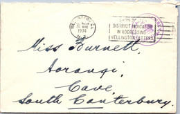 (3 A 18) New Zealand Postmark On Cover (1 Cover) No Stamps - House Of Representatives In Wellington - 1934 - Covers & Documents