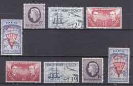 Ross Dependency 1957/1967 Scott Of The Antarctic, Local Motives(Old And New Currency) Stamps 8v MNH - Neufs