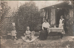 ! 1915 Fotokarte Aus Ehrenfriedersdorf, Garten, Schaukelpferd, Sachsen - Ehrenfriedersdorf