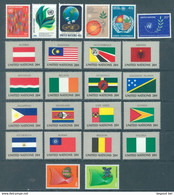 ONU UNO NEW YORK - 1982 - MNH/*** LUXE - COMPLETE SET 1982 - 359-382 NATIONS UNIES UNITED NATIONS - Andere & Zonder Classificatie