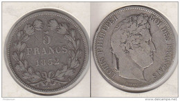 France  5 Francs 1832 T (Nantes) Louis Philippe I  Tranche En Relief  Tête Laurée  1832T - 5 Francs