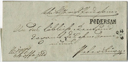 1850 (August) " PODERSAM " Sehr Klar,  A 5502 - ...-1850 Préphilatélie